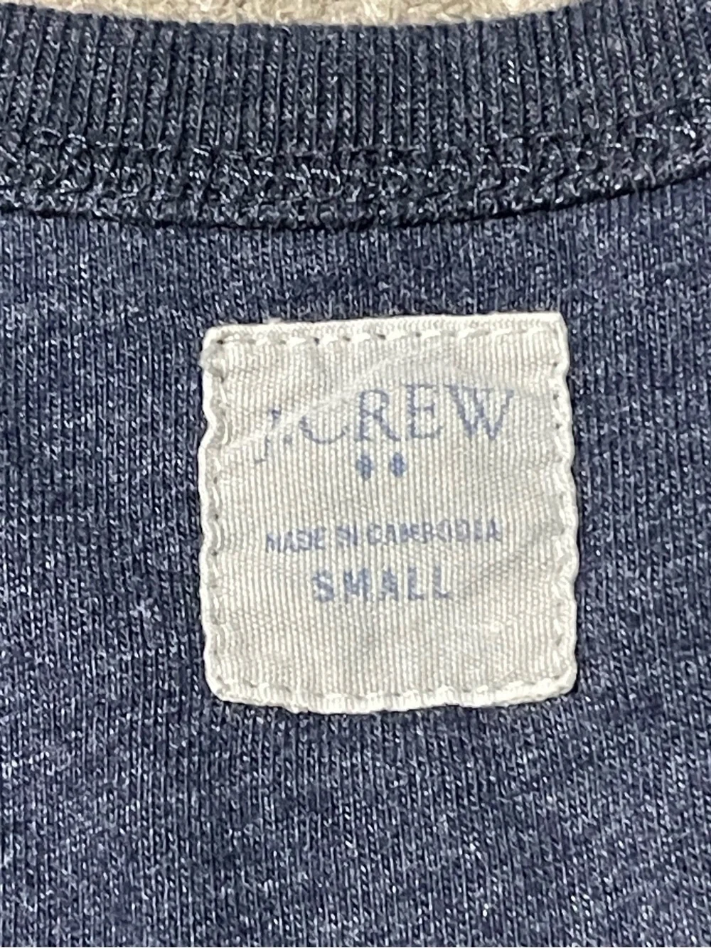 Like New! J.Crew Heathered Navy Long-Sleeve Hanley Shirt